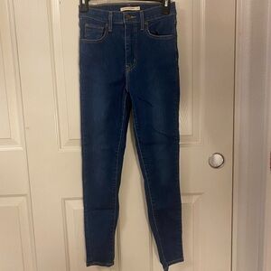 High rise super skinny blue jeans women’s size 26